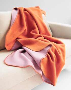 Kuscheldecke Duo Doubleface orange