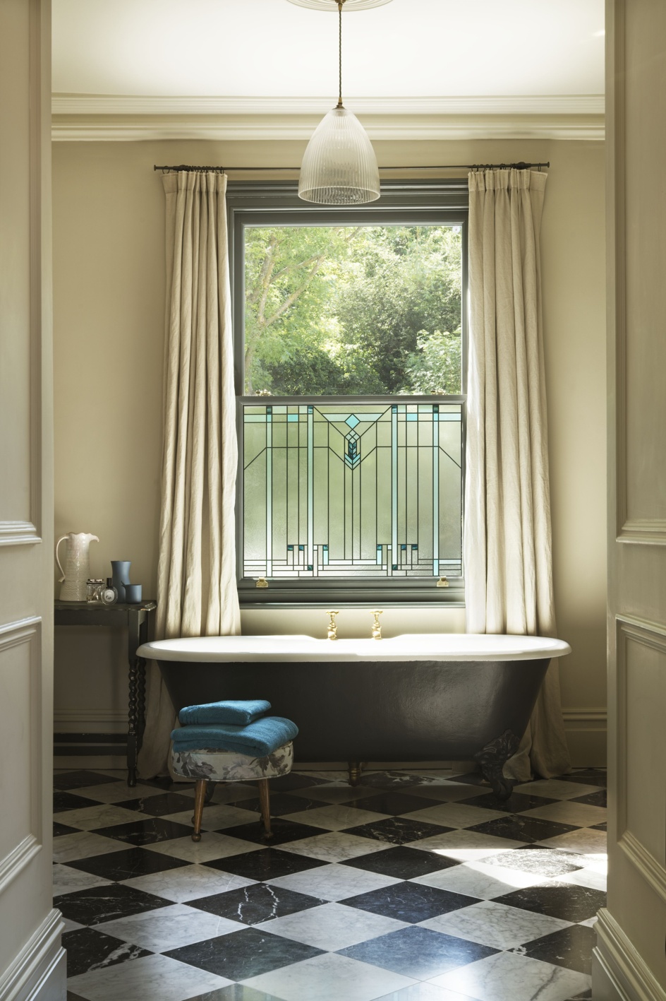 Lido Art Deco Stained Glass Film