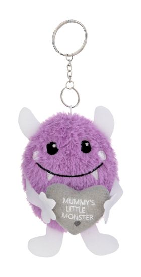Mother's Day Monster Keyrings, Purple