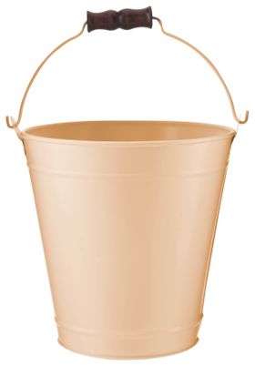 Metal Bucket Plant Pot, Peach