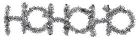 Silver HoHoHo Christmas Hanging Decoration