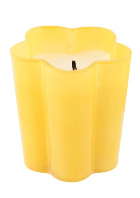 Yellow Flower Shaped Candle