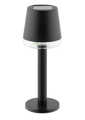 Black Solar Table Lamp