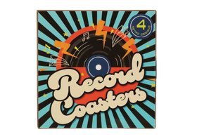 Retro Record Coasters