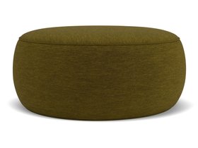 Globe Large Footstool In Vintage Velvet Crocodile