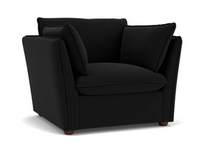 BLOOMSBURY ARMCHAIR EASY_CLEAN_MATT_VELVET__EBONY