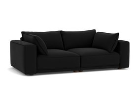 WIMBLEDON MEDIUM SOFA EASY CLEAN MATT VELVET EBONY