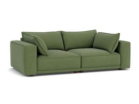 WIMBLEDON MEDIUM SOFA EASY CLEAN MATT VELVET VINTAGE GREEN