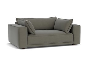 WIMBLEDON LOVESEAT FROSTED STEEL