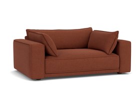 WIMBLEDON LOVESEAT SLUBBY COTTON RED EARTH