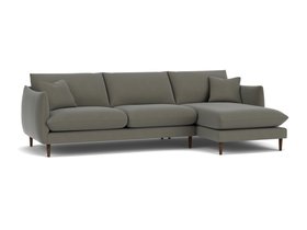 GREENWICH MEDIUM CHAISE SOFA FROSTED STEEL