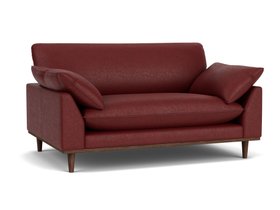 Soho Loveseat In Family Friendly Italian Leather Post Box