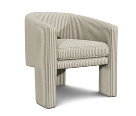 Wandsworth Chair in Classic Stripe Turtle Dove