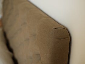 The Ritz King Sized Bed Frame in 100% Linen Grassland