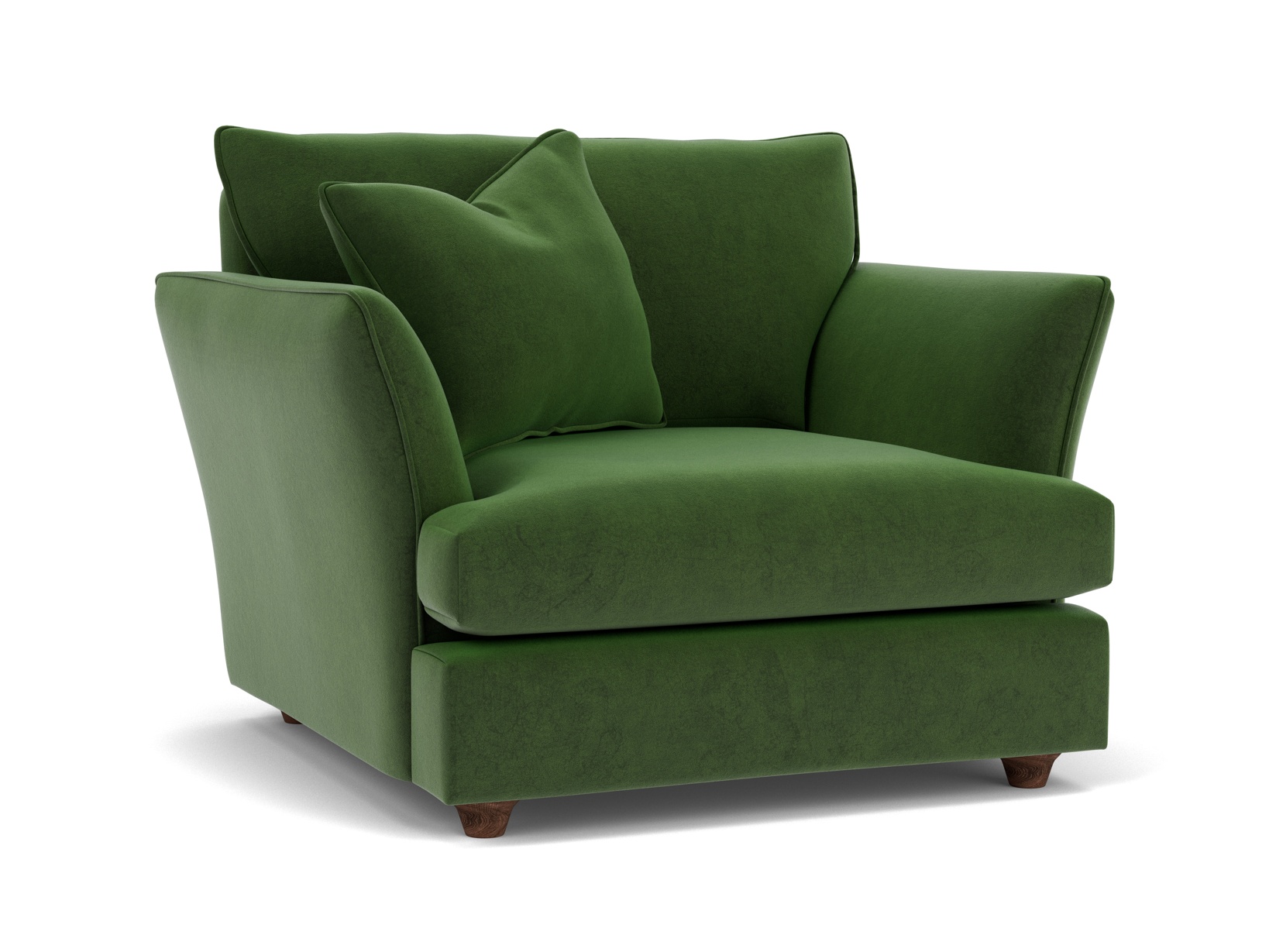 Hampstead Armchair In Stain Resistant Cotton Velvet Holly