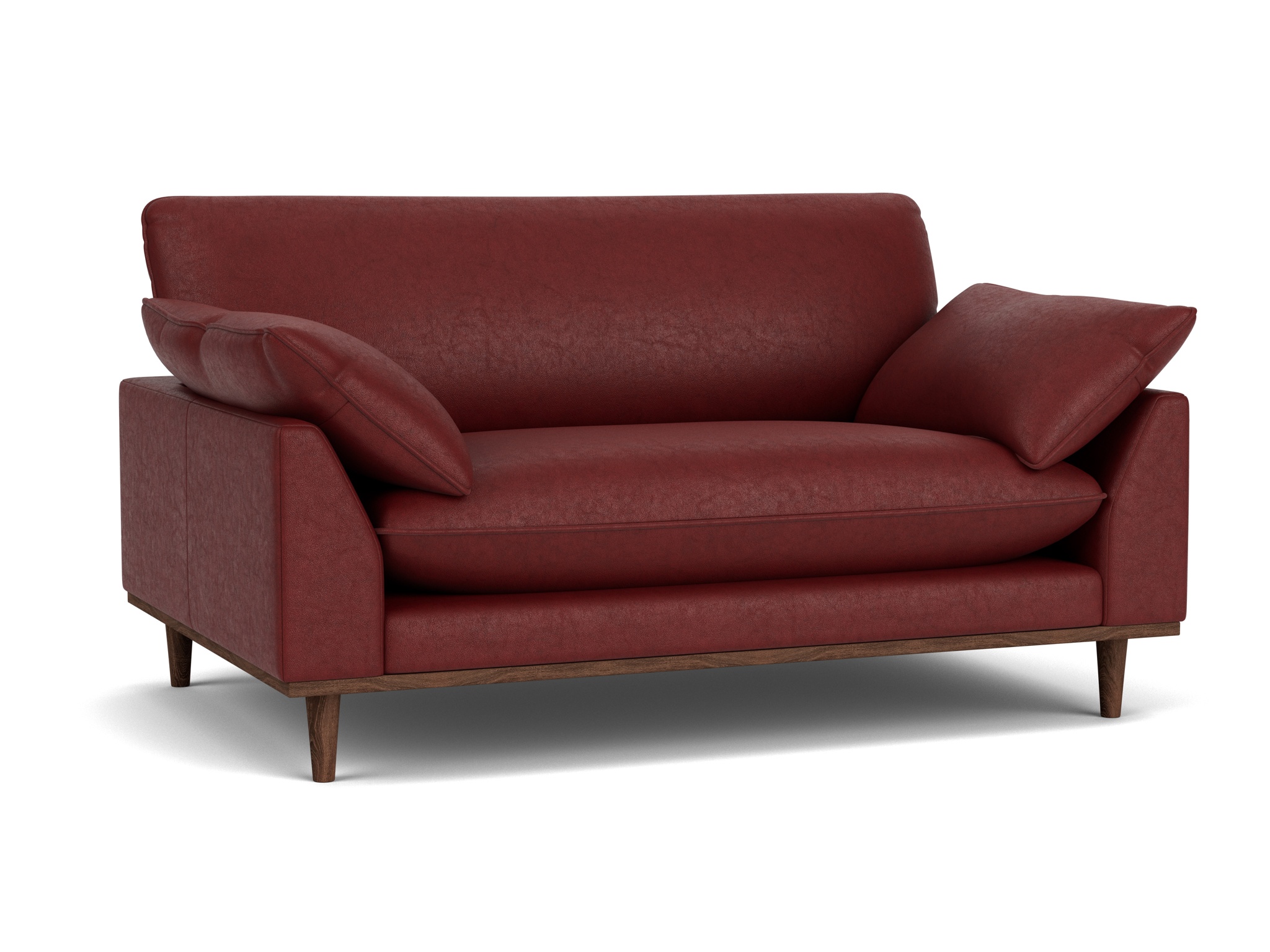 Soho Loveseat In Family Friendly Italian Leather Post Box