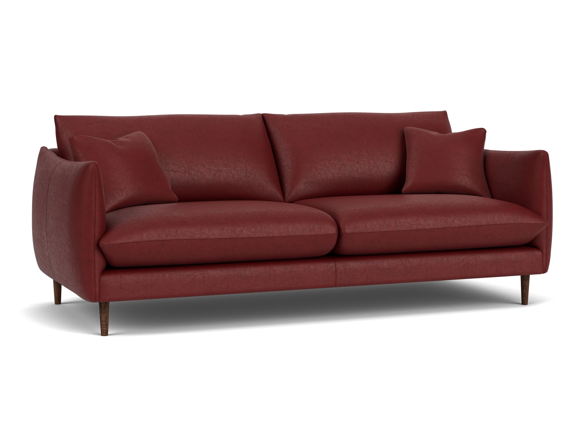Greenwich Large Sofa In Family Friendly Italian Leather Post Box