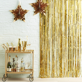 Ginger Ray Gold Foil Fringe Curtain Decoration