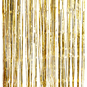 Gold Foil Fringe Curtain Decoration - Metallic Star