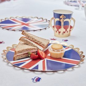 Ginger Ray Union Jack Jubilee Party Paper Plates
