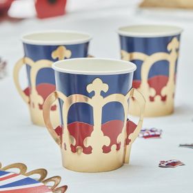 Ginger Ray Union Jack Jubilee Party Paper Cups