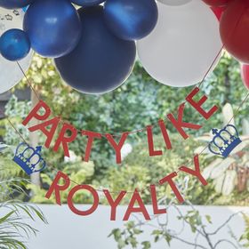 Ginger Ray Queen's Jubilee Party Like Royalty Paper Bunting