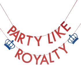 Ginger Ray Queen's Jubilee Party Like Royalty Paper Bunting