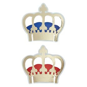 Ginger Ray Gold Crown Jubilee Glass Topper Decorations
