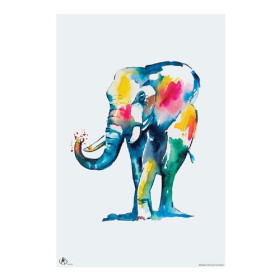 Watercolour Elephant By Matteo Poster 61x91.5cm