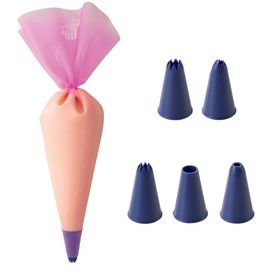 Silicone Piping Set With 5 Nozzles