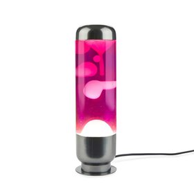 Lavalampe Capsule – Pink-Weiß · Aluminium · 35 cm | Balvi