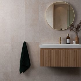 Tile Mountain Universe Decor Beige Stone Effect Matt Ceramic Wall Tile