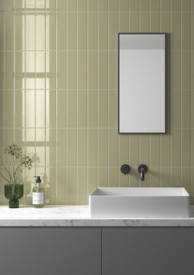 Lumina Lichen Green Gloss Ceramic Wall Tile