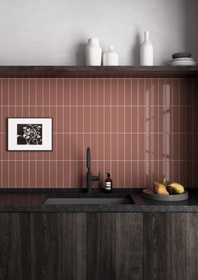 Lumina Rouge Red Gloss Ceramic Wall