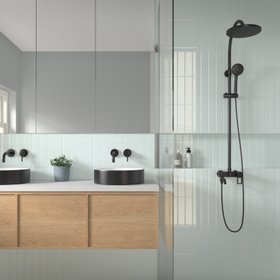 Lumina Marram Blue Gloss Decor Ceramic Wall Tile