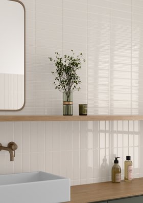 Lumina Birch Ivory Gloss Decor Ceramic Wall Tile