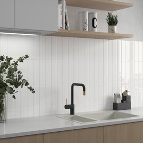 Lumina Alyssum White Gloss Ceramic Wall Tile