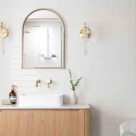Lumina Alyssum White Gloss Decor Ceramic Wall Tiles