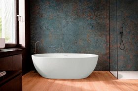 Bora Bora Blue Stone Effect Matt Porcelain Wall and Floor Tile