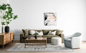Osborne  3 Seater Sofa in Warwick Copeland Olive