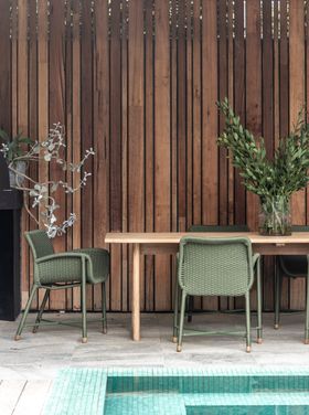 Rain  Dining  Chair in Olive Green