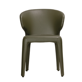 Bailey Chair Dark Olive vegan leather