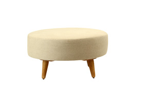 Nordic Round Ottoman - Natural