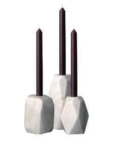 Bloomingville:Set Of 3 Marble Votives