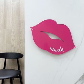 mwah hot pink wall art