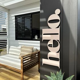 hello wall word | blush