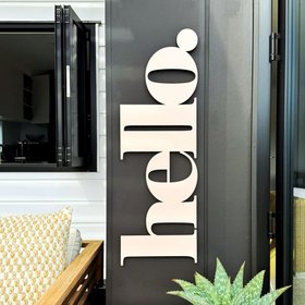 hello wall word | blush