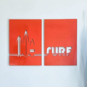surfboard poster | orange