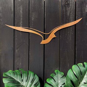 bird in flight wall art | corten