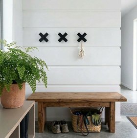 outdoor wall hook | cross | black